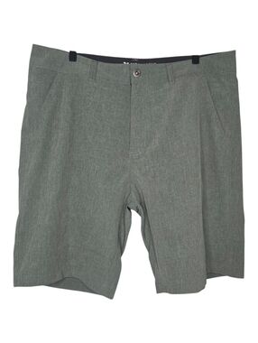 ZeroXposur Mens Green Hybrid Travel Shorts Size 36